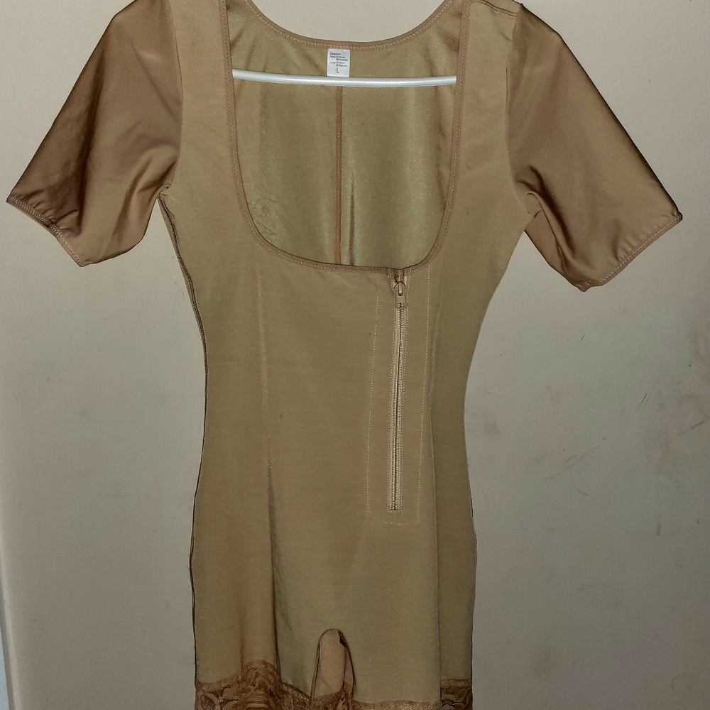 Elegant Tan Bodysuit/ Free Item Included